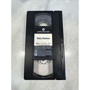 Vintage RISKY BUSINESS Tom Cruise Side Barcode 1986 Release‎ VHS Cassette Tape